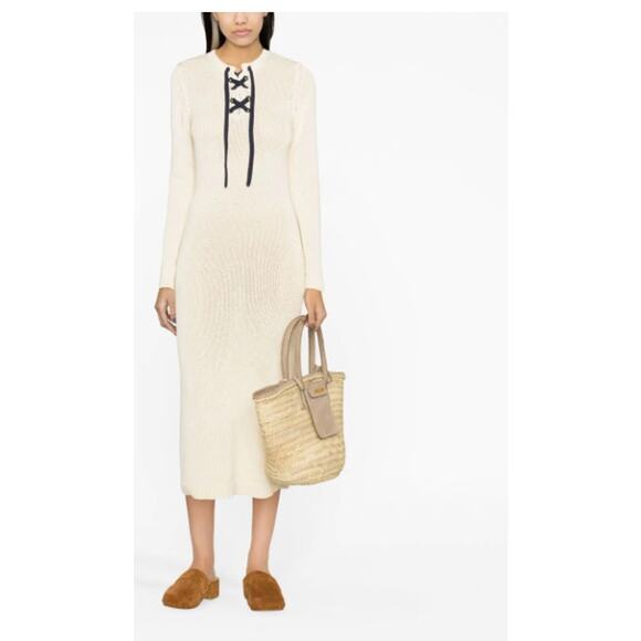 ZIMMERMANN High Tide Cotton Midi Dress Size 6 - Picture 3 of 12